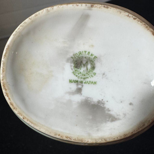 1920s Noritake Hand Painted Sunset Landscape Coffee / Chocolate Set - 5 Pieces For Sale - Image 9 of 10