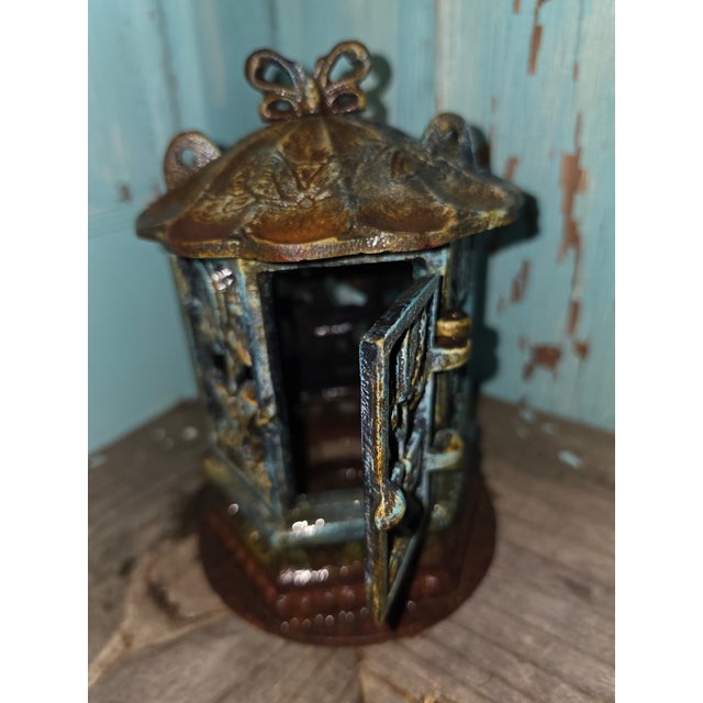 Metal Antique Japanese Cast Iron Tea Garden Lantern. For Sale - Image 7 of 12