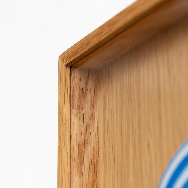 Marcel Duchamp, Blue and White Cerceaux Rotorelief from Konig Series 133, 1987, Wood For Sale - Image 10 of 11