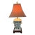 Chinoiserie Porcelain Butterfly Table Lamp, Vintage For Sale