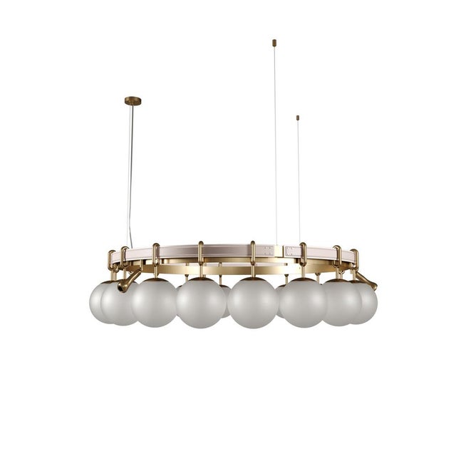 Not Yet Made - Made To Order Pearl Suspension Lamp by Creativemary For Sale - Image 5 of 16