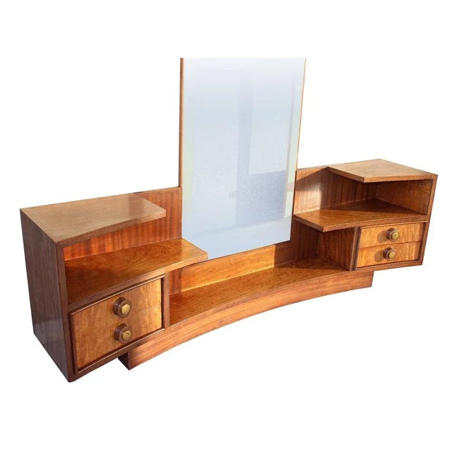 Brown Dressing Table, 1940s For Sale - Image 6 of 12