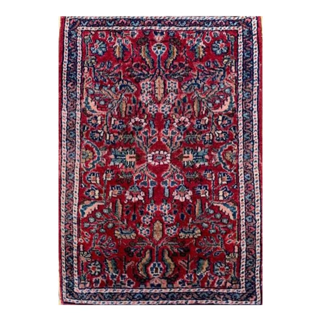 1970s Old Persian Hamadan Area Rug 2x3 For Sale