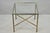 Vintage Hollywood Regency Brass Faux Bamboo Square Glass Top Low Side Table For Sale - Image 15 of 15