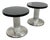 Art Deco Revival Pedestal Vintage Side Tables, Pair For Sale