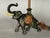 Cute attack! Our adorable elephant lamp, most likely 1920 vintage, is made of spelter (white metal) with its original...