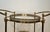 Maison Jansen 1940s Oval brass bar cart from Maison Jansen, Attributed For Sale - Image 4 of 12