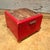 Rustic Vintage Red Leather Box Triberger Wasserfälle Germany For Sale - Image 3 of 18