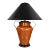 Moorish Style Frederick Cooper Hammered Copper Urn Shape Double Handled Lamp Black Coolie Shade For Sale