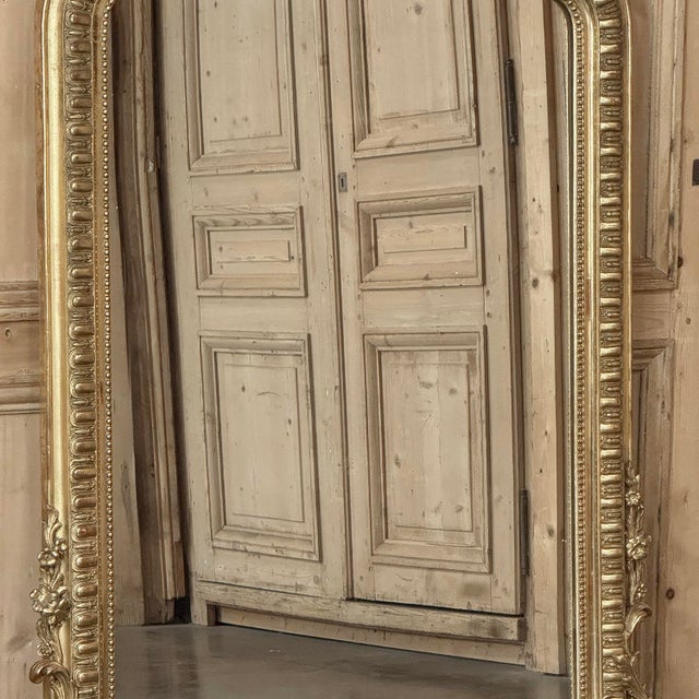 19th Century French Napoleon III Period Regence Style Gilded Mantel Mirror For Sale - Image 11 of 18