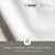Traditional Premium Medium White Duck Down Pillow with TENCELTM Lyocell Organic Cotton Shell, King For Sale - Image 3 of 6