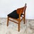 Teak Veneered Dining Chairs with Black Upholstered Seats, 1960s, Set of 4 For Sale - Image 9 of 14