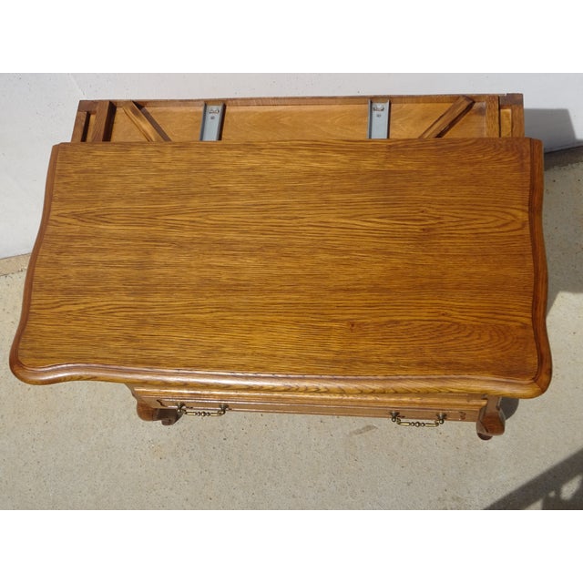 Brown Small Light Oak Buffet, 1980s For Sale - Image 8 of 18