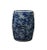 Chinese Blue & White Porcelain Round Butterflies Stool For Sale - Image 4 of 6