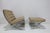 Knoll Knoll Mies Van Der Rohe Barcelona Chairs and Ottoman in Volo Leather For Sale - Image 4 of 12