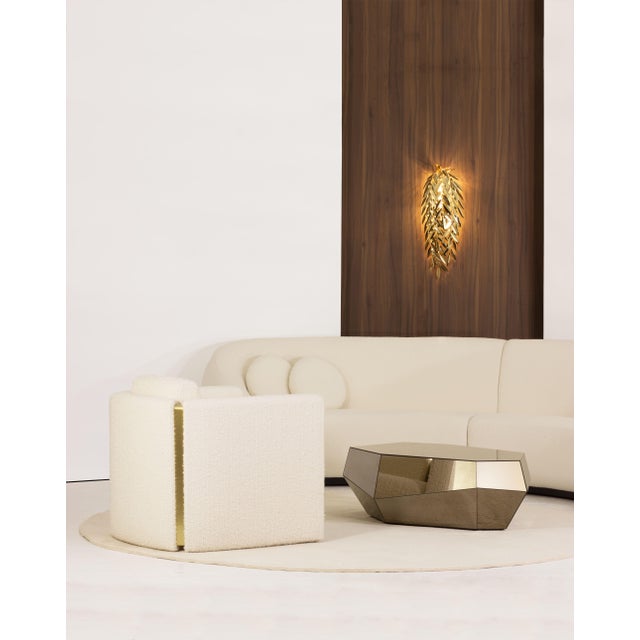 Not Yet Made - Made To Order Three Rocks High Side Table in Bronze Mirror from Insidherland For Sale - Image 5 of 15