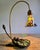 Metal 1970s Art Nouveau “Lotus Flower” Table Lamp For Sale - Image 7 of 14