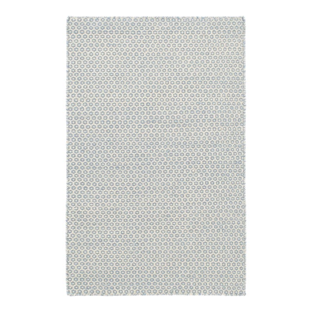 Dash & Albert by Annie Selke French Blue/Ivory Woven Wool Rug