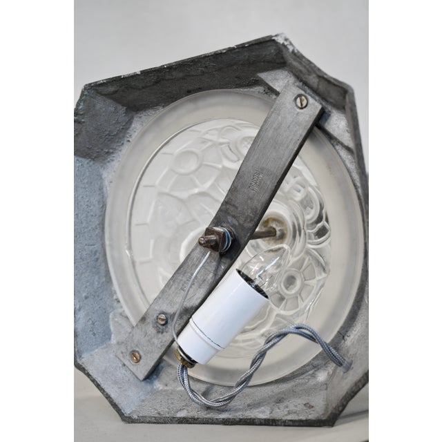 French Art Deco Lamp by Emile Gregoire 1920s France For Sale - Image 17 of 18
