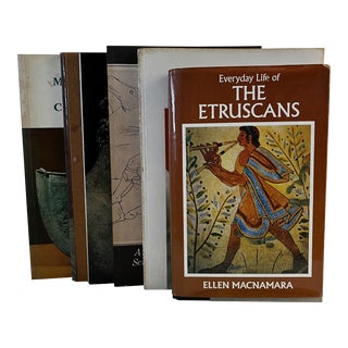 Vintage 1960s Greeks and Etruscan Art Books Set/6 For Sale