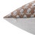 Art Deco Fabdivine Handmade Block Printed Cushion Cover 14x20 Inch Thick Cotton White-Tarangini For Sale - Image 3 of 4