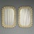 White Modern Ruffle Wall Mirrors, White Murano Glass, Brass, Italy, 21st C. For Sale - Image 8 of 14