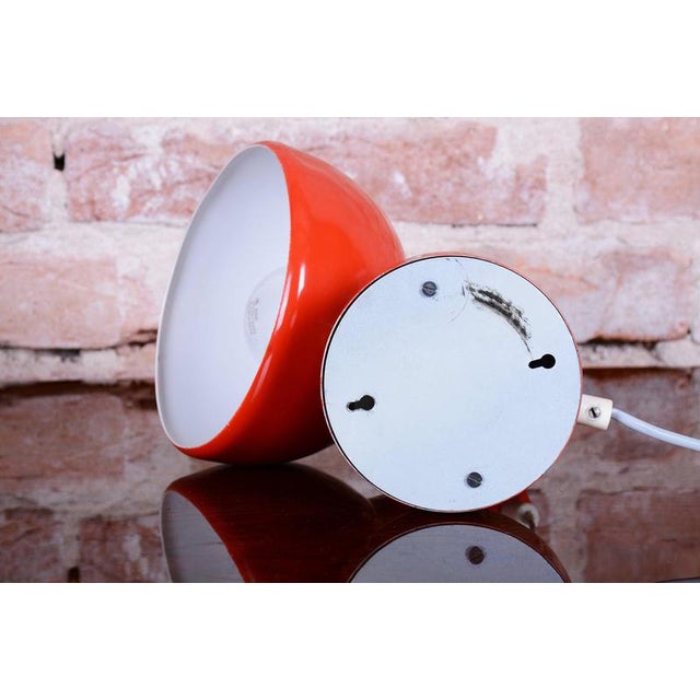 Mid-Century Czech Lacquered Metal Table Lamp attributed to Napako, 1960s For Sale - Image 10 of 11