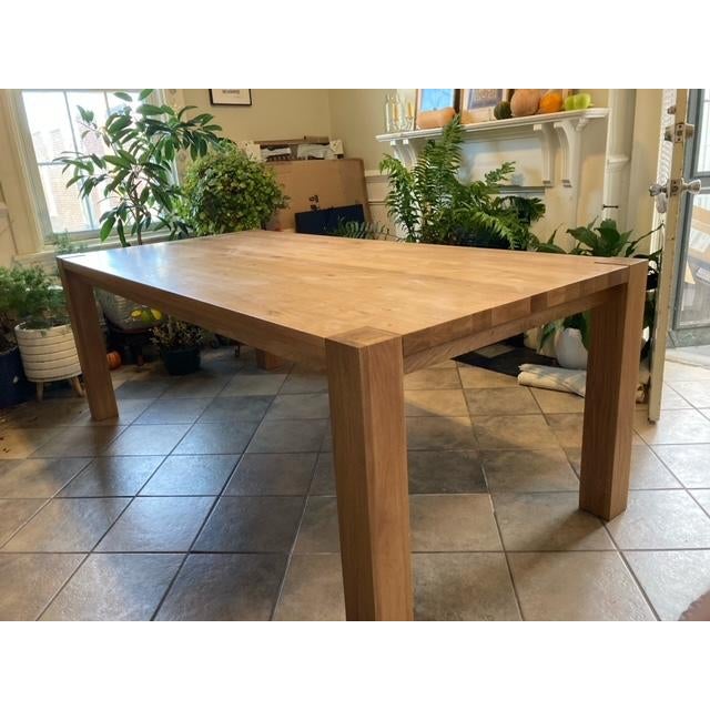 Large solid Oak contemporary farmhouse table