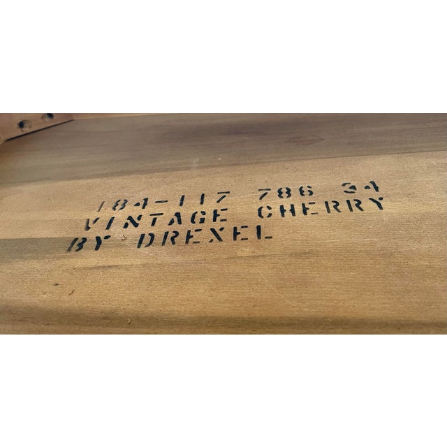 Drexel Furniture Cherry Butlers Tray Table For Sale - Image 12 of 12