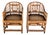 Brighton Pavilion Style Scorched Bamboo Chairs-a Pair For Sale