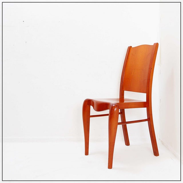 Vintage Wooden Chair by Philippe Starck for Dryade, Italy, 1990s For Sale - Image 15 of 15