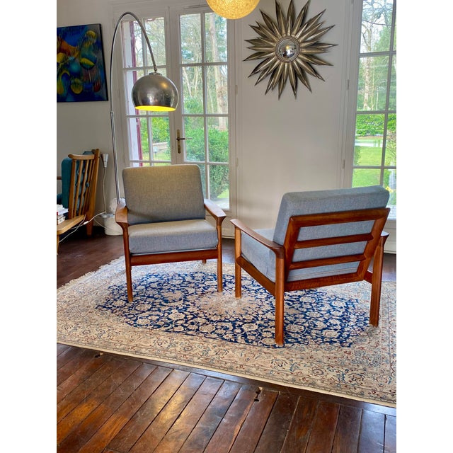 Pair of Danish Teak Armchairs – 1960s A superb Scandinavian armchair, made in Denmark in the 1960s. It embodies the...