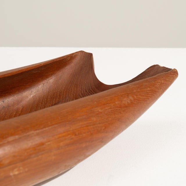 Mid-Century Modern Mid 20th Century Denmark Scandinavian Chestnut Teak Tray For Sale - Image 3 of 18