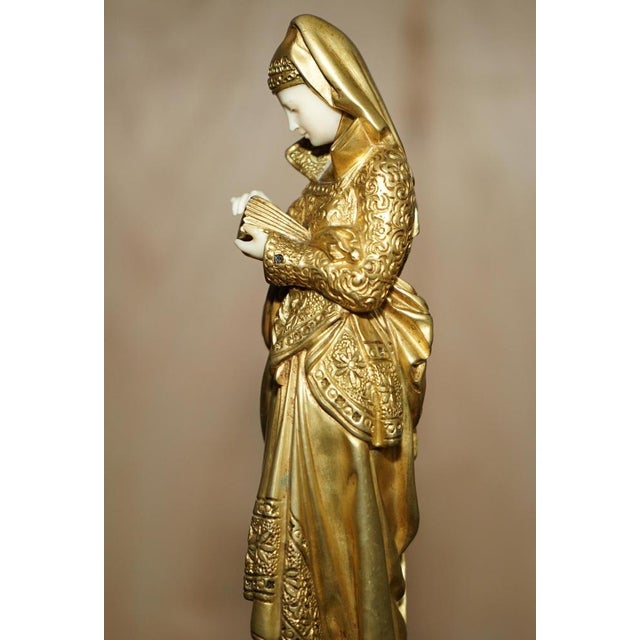 Albert Ernest Carrier-Belleuse, Reading Lady, 19th Century, Gilt Bronze For Sale - Image 17 of 18