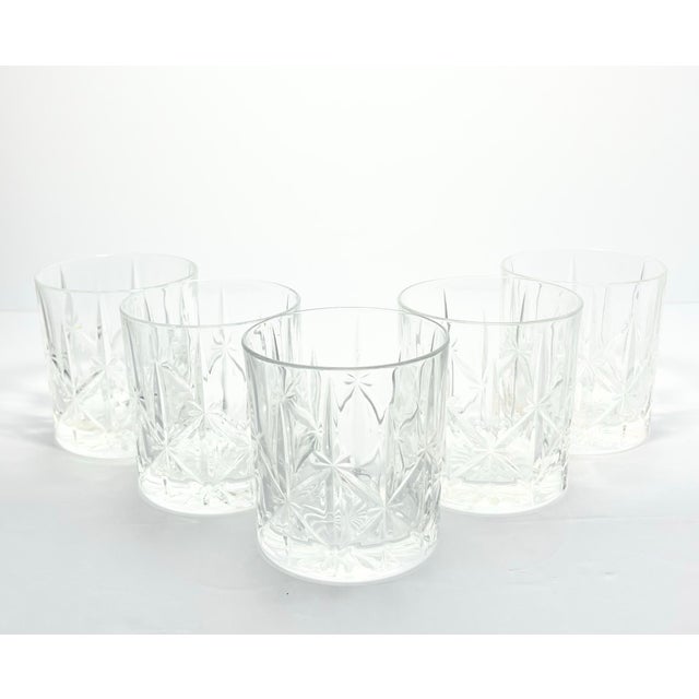 Contemporary Waterford (Marquis) Sparkle” 5 Crystal Double Old Fashioned Glasses For Sale - Image 3 of 8