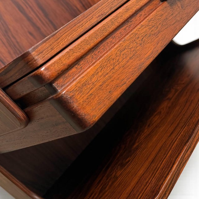 Wood Wall-Mounted Nightstand in Rosewood from Østergaard, Denmark, 1960s For Sale - Image 7 of 11