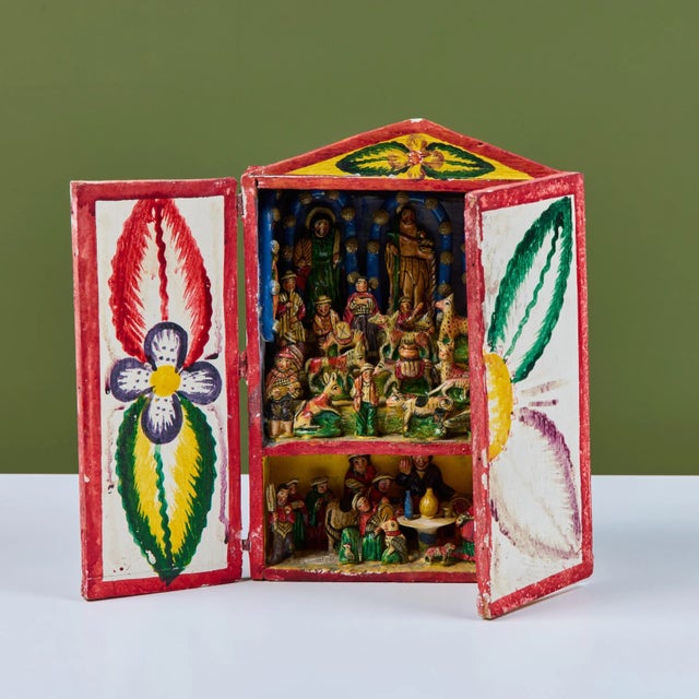 Wood Peruvian Retablo from the Evelyn Ackerman Estate For Sale - Image 7 of 12