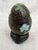 Metal Vintage Cloisonne Egg and Wood Stand For Sale - Image 7 of 12