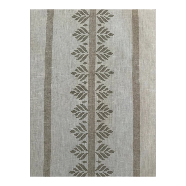 Thibaut Anna French Af15104 Fern Stripe Beige Fabric For Sale