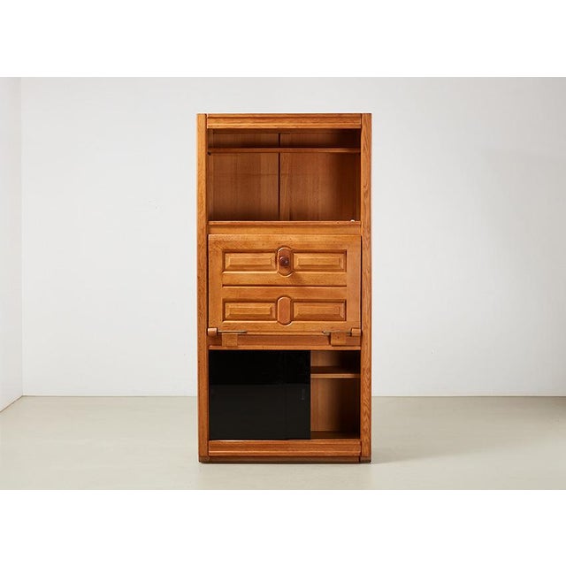 Oak Cabinet by Guillerme and Chambron for Votre Maison, France, 1960s For Sale - Image 10 of 10