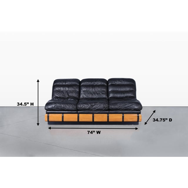 Vintage 3-Piece Modular Seating Group With Coffee Table by Haralson–Seidel For Sale In Los Angeles - Image 6 of 16