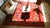 Splendid Red Background With Palmtrees in a Floral Design Antique Chinese Art Deco Rug For Sale - Image 14 of 15