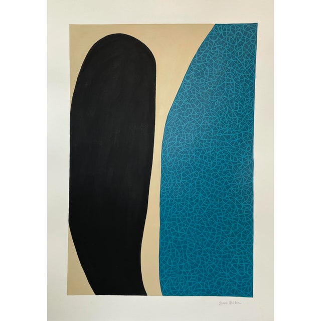 Sarah Vaaler Abstract Mid-Century Style Modern Painting For Sale