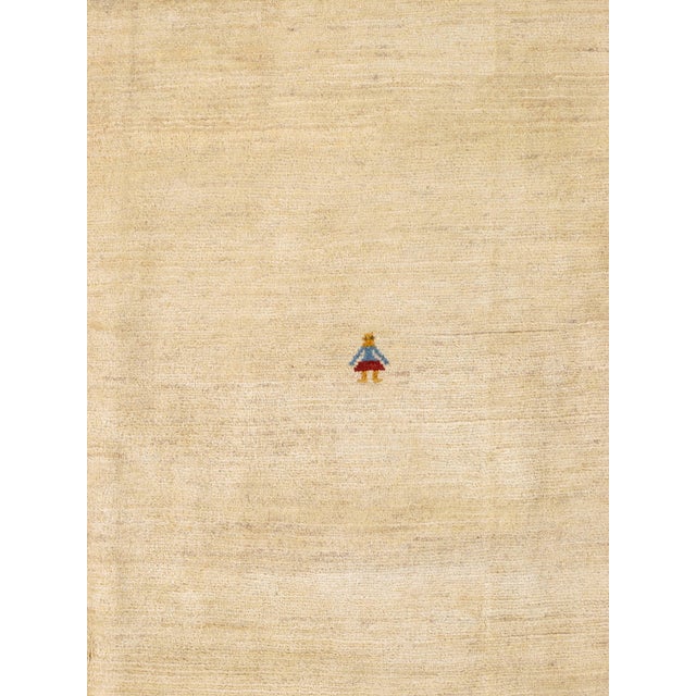 Contemporary Vintage Hand-Knotted Persian Gabbeh Rug 7'11" X 10'11" For Sale - Image 3 of 5