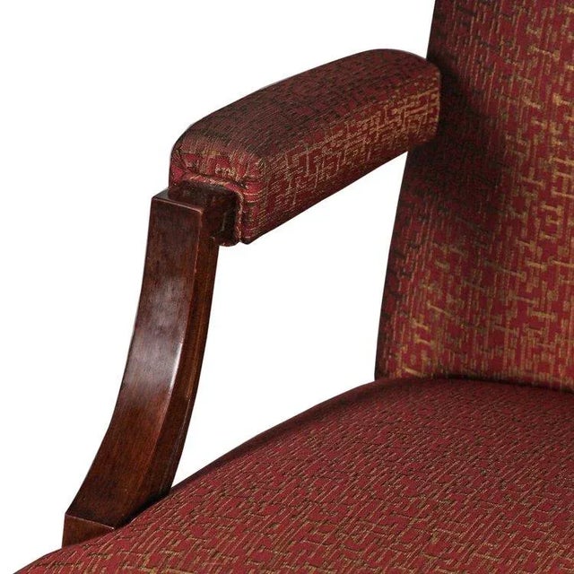 1940s Pair of Art Moderne Rosewood Armchairs For Sale In New York - Image 6 of 8
