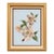 Vintage Framed Floral Needlepoint Wall Art, Gold Frame For Sale