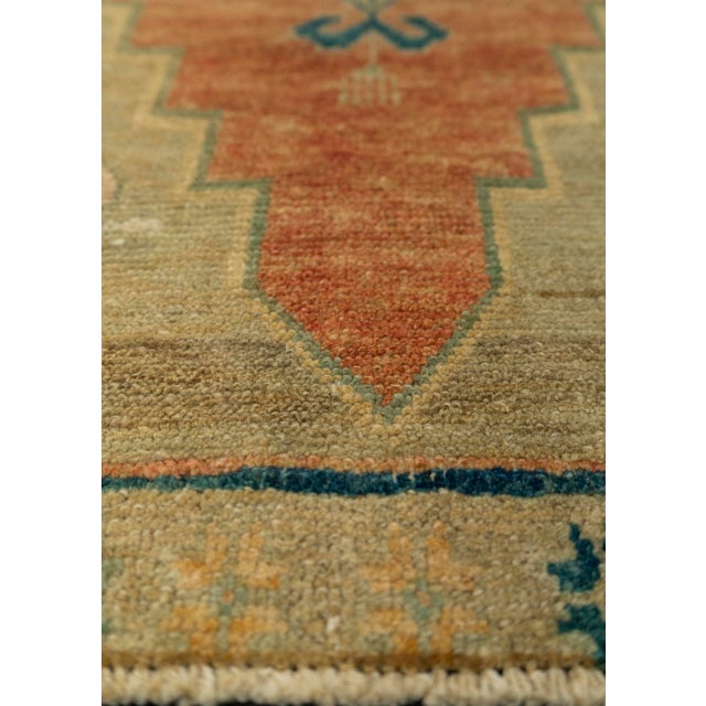 Turkish Turkish Mini Rug Oriental Hand Knotted Vintage Rug 1'5" x 3'8" #21150 For Sale - Image 3 of 8