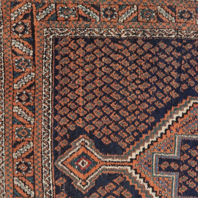 Middle Eastern Afshar Rug in Wool For Sale - Image 6 of 9