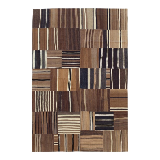 Mid-20th Century Turkish Flatweave Kilim Room Size Carpet For Sale