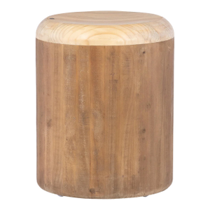 Matthew Izzo Home Dylan Round Two Tone Wood Stool